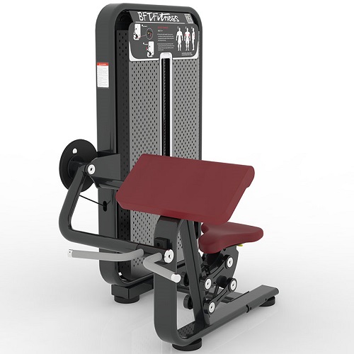 坐式二头肌弯举训练器 肱二头肌训练器材 商用健身房器械麻豆中文字幕直销大图展示1